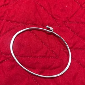 James Avery Hammered Hook on Bracelet Silver